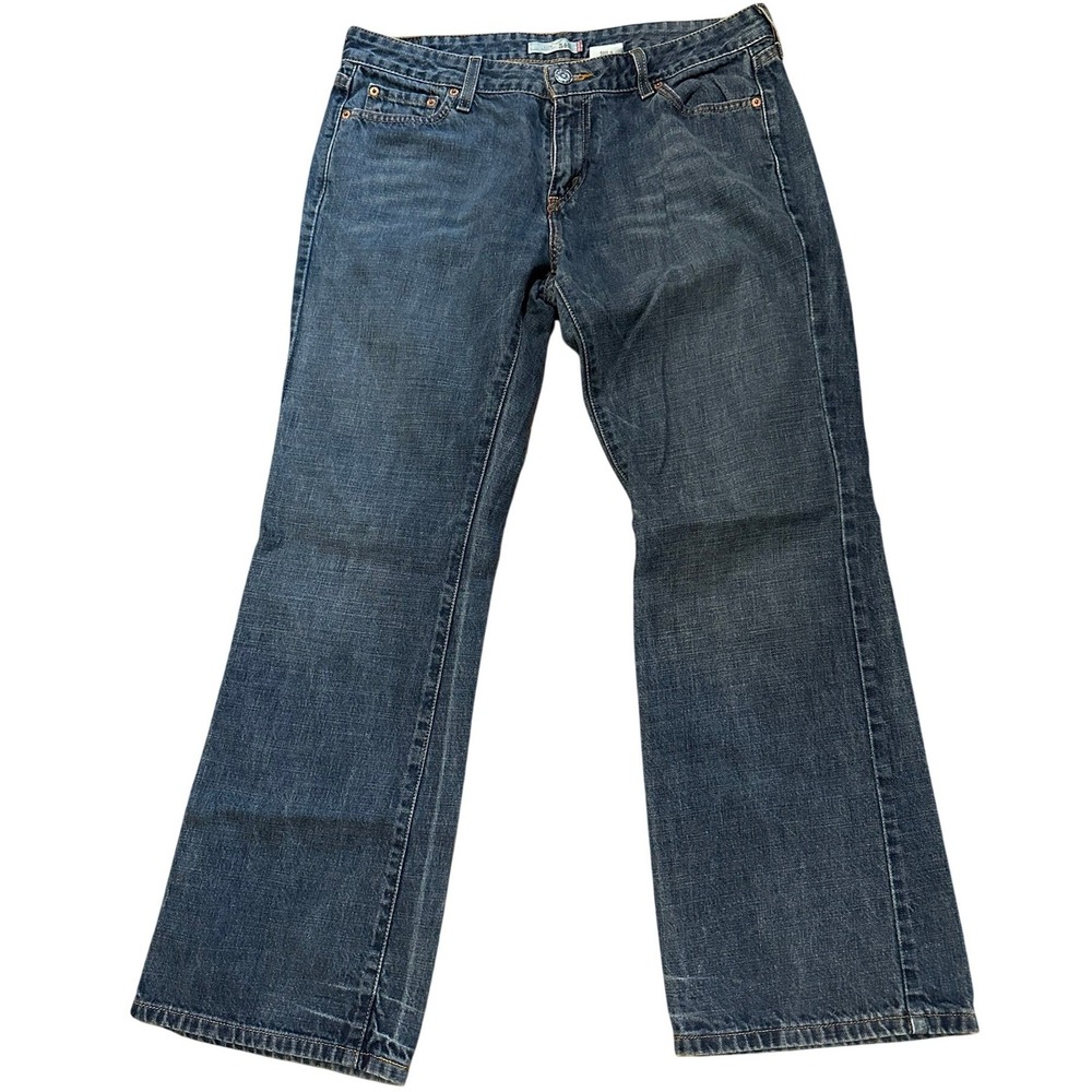 Levis 524 Low Boot Cut Jeans Medium Wash Womens 14M Classic Denim Made In Mexico